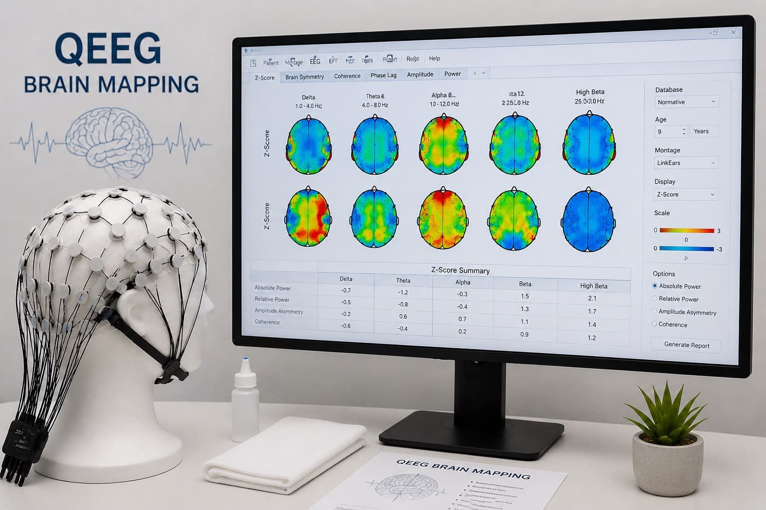 Quantitative EEG (QEEG) Brain Mapping
